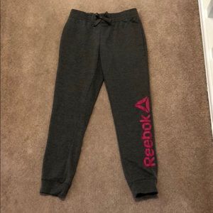 Girls Reebok lounge pants. Size M